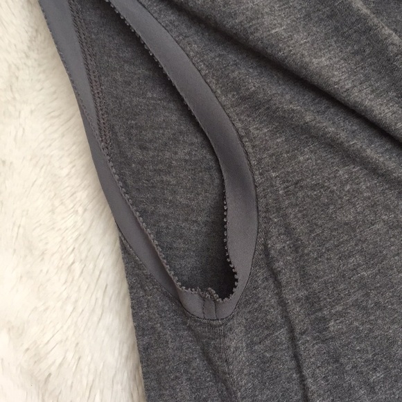 Ann Taylor Loft grey soft tank top - Picture 3 of 4